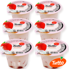 뚜또 과일젤리 코코딸기 (6입x230g), 1380g, 1박스