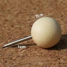 臺灣出貨 木質圖釘ins高顏值工字釘創意多形狀軟木板釘子毛氈板照片牆裝飾2262525, 圓球型【20個/盒】, 1個