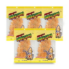 오징어 불고기 버터구이 매콤 건어포 30gx5개 여행 행사 술 안주 어린이 간식 다과, 1세트, 150g