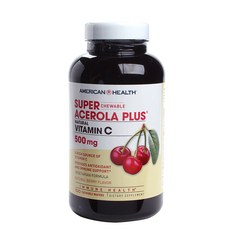 AMERICAN HEALTH 維他命C漿果味咀嚼片 1000mg, 100顆, 1罐