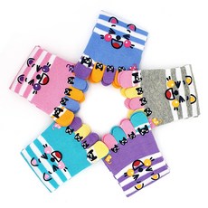 싸자나 여성 캐릭터 발가락 양말 5켤레