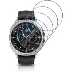야에카 4개 세트 화면 보호필름 삼성 갤럭시 워치 4 클래식 46mm 고화질 긁힘 방지 강화 유리 8 기포 없음, Watch 8 Classic 46mm