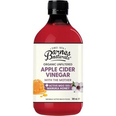바네스 내추럴스 사과 식초 마누카 5+, 500ml, 1개