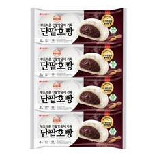 [빵공장 직송] 롯데베이커리 단팥호빵 (4개입) 372g, 4개