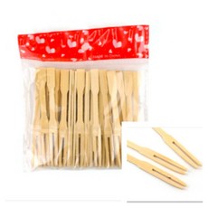 원목 포크 도시락포크 다과포크 포크 1회용나무포크 디저트포크 bab+5533bN