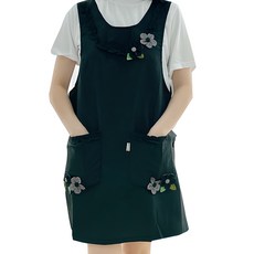 花朵圍裙, 黑色, 1個