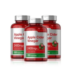 蘋果醋膠囊 2400mg 每份 非基因改造/無麩質 150顆 膳食補充劑, 1個