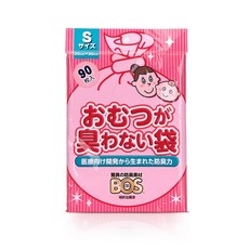 크릴론화성보스 기저귀 봉투 화이트 S 90p, 1개, 3L