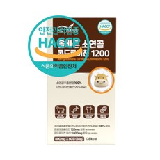 소연골 콘드로이친 1200 콘드로이틴 정 알약형태 저분자 고함량 식약처 HACCP 인증, 59.9정, 1개