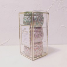Voluspa 湖灣/粉紅佛手柑/西條柿子 香氛蠟燭 三入一組 - 現貨特價, 1個