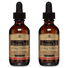 Solgar 維他命D3滴液5000lU, 59ml, 2個