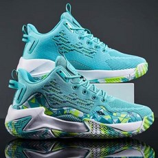 高幫飛織耐磨籃球鞋：專業實戰、防水止滑、運動風休閒透氣寬楦跑步鞋