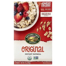 Nature's Path Organic Instant Oatmeal Original 8 Packets 14 oz (400 g), 1개, 400g