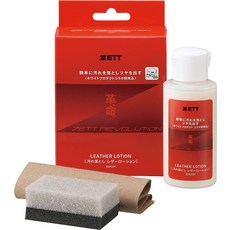 ZETT 야구 글러브 유지보수 용품 Revolution(Kawainochi) 시리즈 먼지 제거제 80ml 스폰지 및 마감 천 포함 - -, 01 A, 01 A, 기타