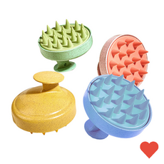 샤워용품 셀프 마사지 실리콘 샴푸 헤어브러시 두피, 1