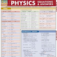 BarCharts Inc. 9781423201908 물리학 방정식 및 답변, BarCharts Inc. 9781423201908 물
