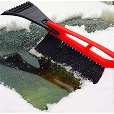 성에제거 빗자루 세트 자동차눈제거, 빨강, 1개