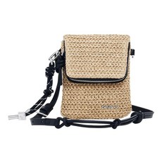 Desigual 여성용 Mone_Half 로고 라피아_V 화이트. Mone_half 로고 라피아_v 129704