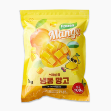 냉동 망고 스페셜유 아이스박스+드라이아이스포함, 1개, 1kg