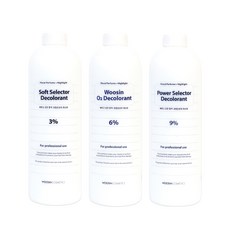 [공식몰]알앤비 오투 염색 산화제 탈색제 3% 6% 9% 1000ml, 파워 셀렉터 9%, 1개, 1L