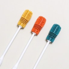 인블룸 컬러 실리콘 텀블러 세척솔, 1개, 딥그린
