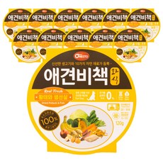 펫퍼스 애견비책 화식 강아지사료 습식사료 화식사료 애견사료 자연식사료, 12개, 120g, 황태