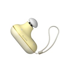 Ravilam溫熱筋膜槍Plus 多功能按摩器 溫熱舒緩 五段調節 無線便攜, 淺黃色, LRJ-G03P-YE