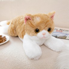 에쥬아 모방 고양이 인형 아이냥 봉제인형, 1개, 브라운, 50cm