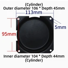 전원 공급 장치 토로이달 변압기 쉴드 커버 박스 쉘 섀시 보호 커버 하우스 간섭 방지 절연 후드, 08 OD106mm D45mm