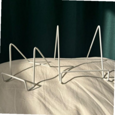 휴대용이젤 잡지 사진 꽂이 탁삭용 철재 미니 거치대 화이트 빅, 본상품