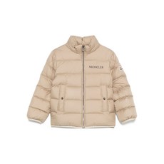 몽클레르 앙팡 바잔 로고 프린트 퀼팅 재킷