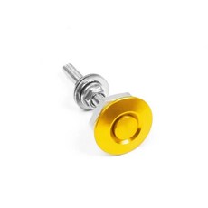 알루미늄 자동차 후드 핀 번호판 잠금 클램프 버튼 퀵 릴리스 래치 범퍼 직경, 1개, 1. 금