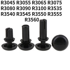 10 R3045 PC 문자 블랙 리벳용 리벳 타입 나일론 플라스틱 보드 푸시 R3560 100, 10 개, R3075