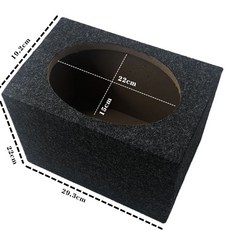 자작 스피커통 북쉘프 만들기 오디오 인클로저 우퍼 튜닝 목재 박스, 없음, 6 x 9인치 대형, 단일 스피커