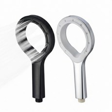 강력한 물줄기 빅사이즈 샤워기 헤드 수압 상승 대량, No 02.집중호우 샤워기 블랙, No 02.집중호우 샤워기 블랙