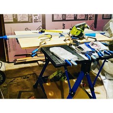 Kreg 折疊工作桌，附夾持器，可擴展, 詳見包裝