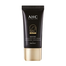 AHC Masters Aqua Rich Sun Cream SPF50 PA 防曬霜，保濕提亮，防水防汗, 膚色, 1個