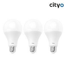 씨티오 LED 전구 10W 주광색 전구색 - 3개입 세트, 1개