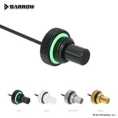 Barrow 온도 센서 정지 피팅 G1/4'' 10K 8mm(짧음) 15mm(긴) 수냉 시스템 및 30cm TCWD-V1/TCWDL-V1, 01 Short type, 03 Silver