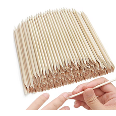 네일 우드스틱 100개입 7.5cm 오렌지우드스틱 발톱 손톱정리 큐티클제거, 1개, 우드스틱 7.5cm 100개입