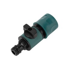 정원 호스 차단 밸브, 그린+블랙, 1개