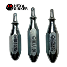 [헥사추]원투낚시 구름방지 쿠씨고리추 육각봉돌 헥사추, 1개, 4개입