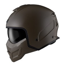 ASTONE SK6-素色可拆式全罩安全帽，可拆式面甲，排釦設計，鏡片快拆, 平軍綠