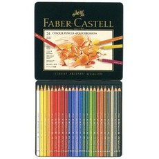 富福里 德國製 輝柏 Faber-Castell 藝術家級 24色油性色鉛筆 110024 專家用, 1個