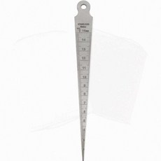 SCS 테이퍼게이지 스테인리스 1-15mm 정밀 측정공구 틈새게이지 필수템 공구세트, 1개