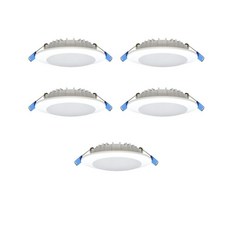 JG라이팅 (정품) 고급형 플리커프리 4인치 다운라이트 10W 캐스팅 전구색 5개입, 1세트