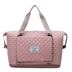 旅行包 乾濕分離 健身包 大容量 瑜伽包 運動手提袋 單肩 待產包 登機包, 櫻花粉, 1個