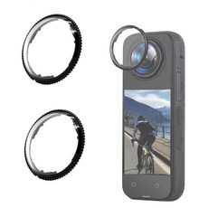 Insta360 X4용 렌즈 가드 PC 보호 커버 스티키 듀얼 프로텍터 케이스 액션 카메라 액세서리 투명 투명 더블 가드 2개 224289, Insta360 X4용 렌즈 가드, PC 보호 커버,
