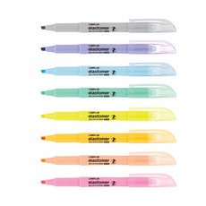 라인플러스 엘라스토머 탄력 형광펜 마일드옐로우, 5개, 5개