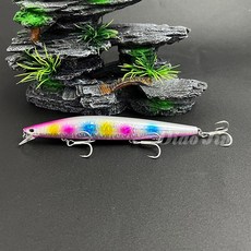 낚시 루어 싱킹 미노우 140S 140mm 26g 바닷물 블랙 베이스 파이크는 하드 미끼, N